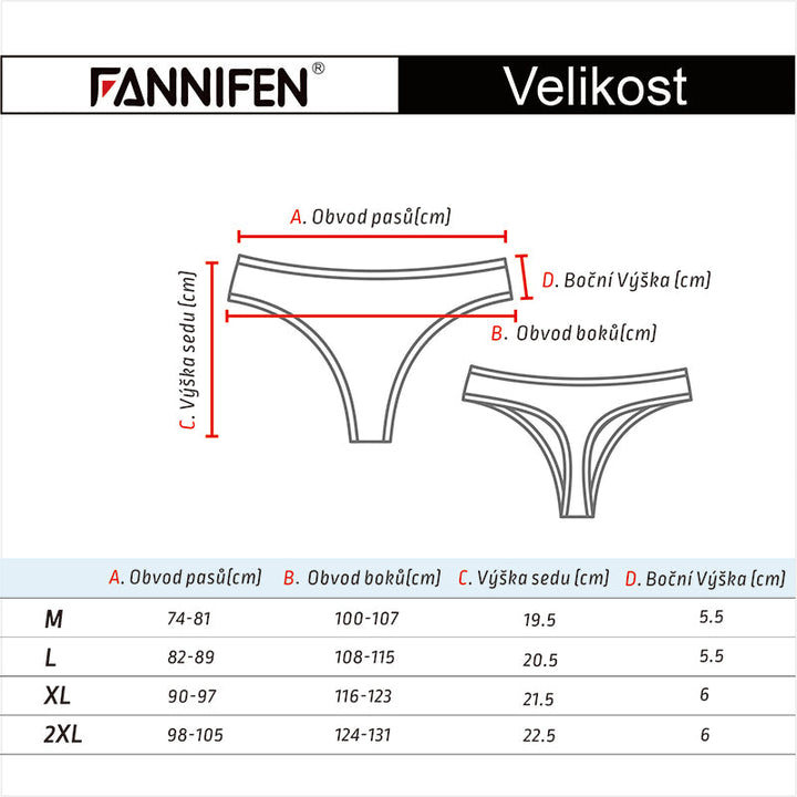 Women's striped thong YW4122 - 3 pcs per pack