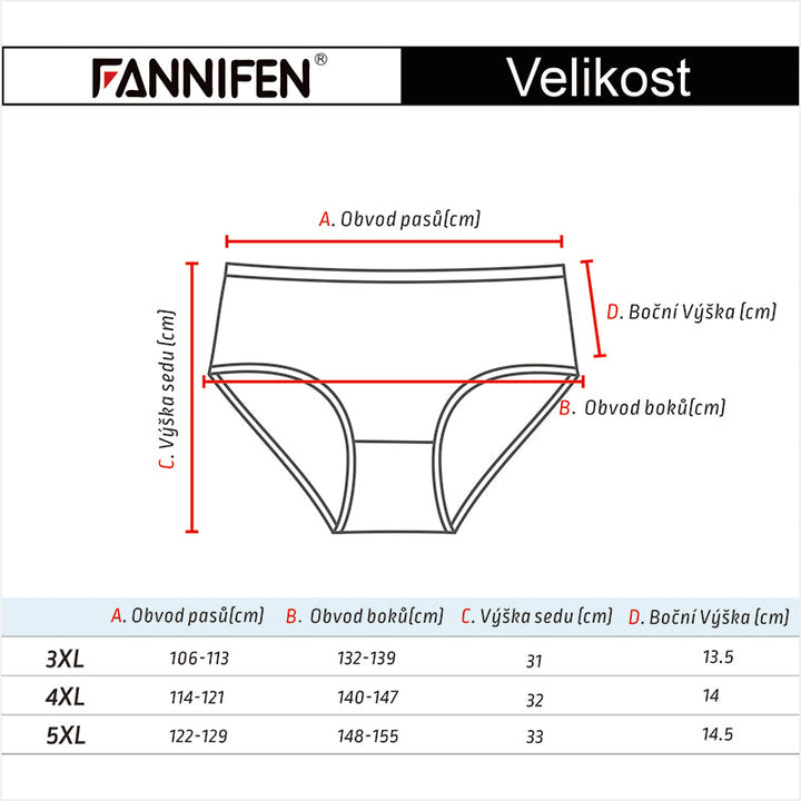 Women's high-waisted panties YW4146 - 3 pieces in a pack