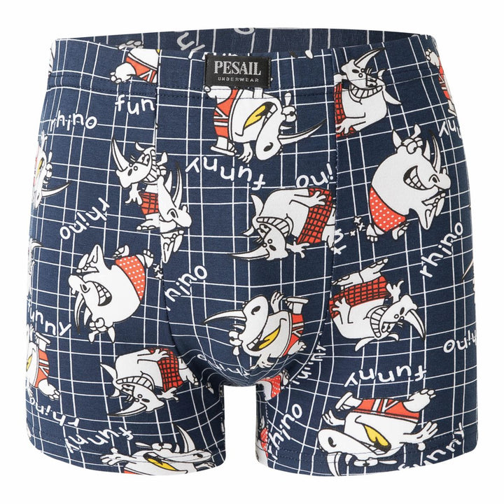 Men's funny boxer shorts cotton printed mens underwear G55310 4 pieces per pack