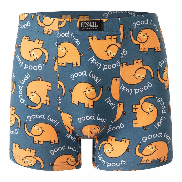 Men's funny boxer shorts cotton printed mens underwear G55310 4 pieces per pack