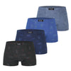 Herren-Boxershorts aus Bambus, Modell M6807, 4 Stück pro Packung