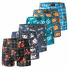 Lustige Herren-Boxershorts aus Baumwolle mit Aufdruck, G55310, 4 Stück pro Packung