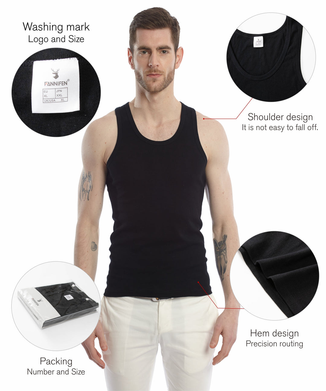 Men's round neck top FBX001