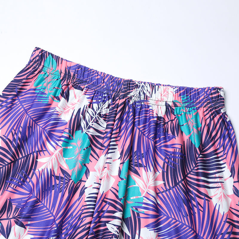 Women's capri leggings LEAVES J707B