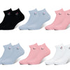 Damen-Sportsocken, knöchelhoch, gepolstert, atmungsaktiv, Performance, CW323, 6 Paar