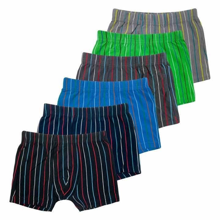 Boys' boxer shorts stripes F52006B 4 pieces in a pack