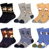 Kinder-Baumwollsocken QM506, 6 Paar, bequem, atmungsaktiv, kühl, für jeden Tag