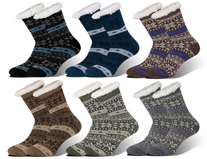 Men's soft fleece comfort thermal socks MC50 2 pairs
