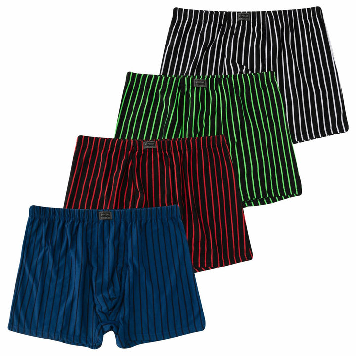 Men's boxer shorts 4XL-7XL Stripes PE-341- 4 pieces per pack
