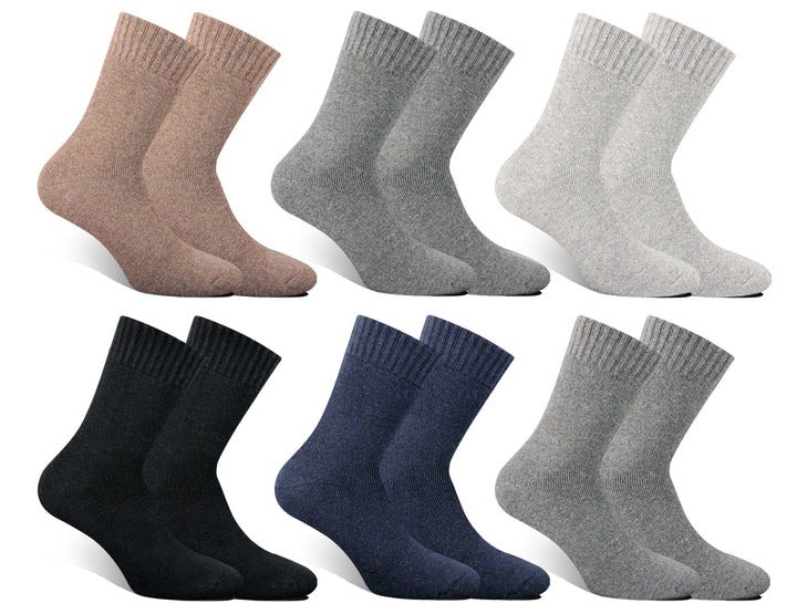 Men's wool thermal Warm Comfortable Elastic Socks ALPACA LY1012 4 pairs