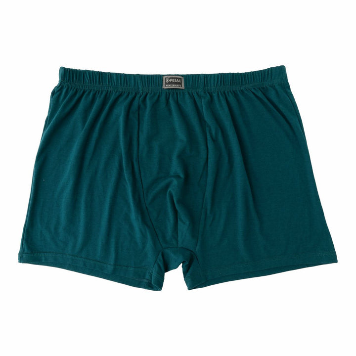 Men's loose-fitting single-color boxer shorts PE-340 4 pieces per pack
