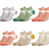 Sportliche Damensocken mit Polsterung, Knöchelpassform und Fußgewölbeunterstützung 4XW2689 6 Paar