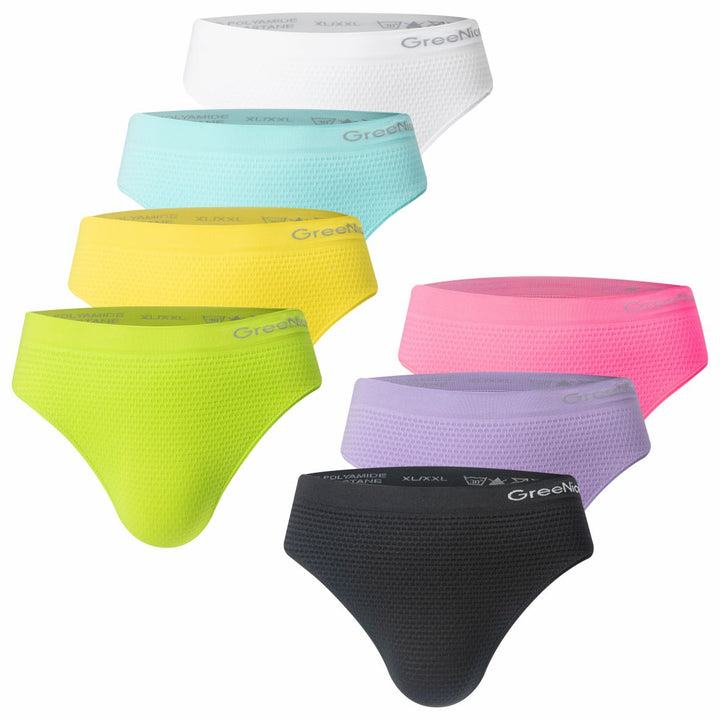 Seamless solid-colored panties GREE-3454 - 3 pcs in a pack