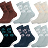 Damen-Baumwollsocken, Modell ROSE LW3056, 6 Paar