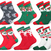 Damen Weihnachtssocken Superdick Thermoweich Warm Komfort Freizeit Crew Wintersocken DW9806 6 Paar