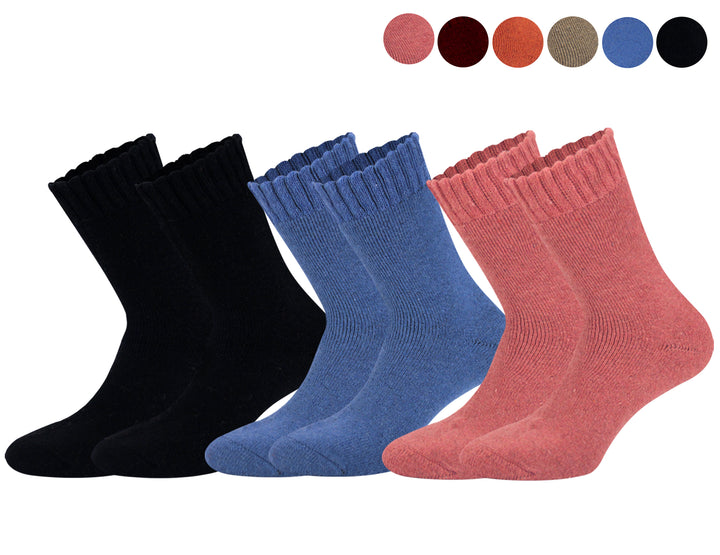 Women's wool thermal socks DW04 3 pairs