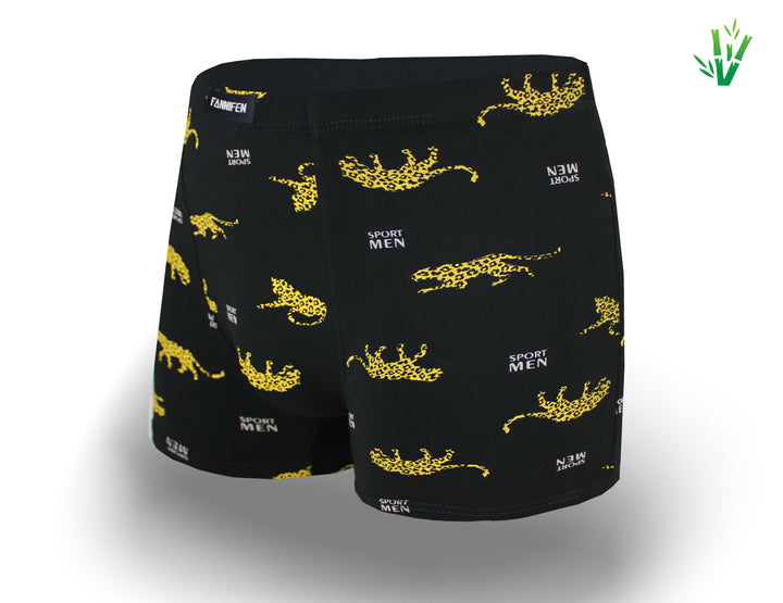 Men's bamboo boxer shorts LEOPARD M6738 4 pieces per pack