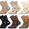 Atmungsaktive Frottee-Wintersocken für Damen, elastisch, ALPACA LY1013, 4 Paar