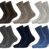 Herren-Thermosocken aus weicher, warmer und atmungsaktiver Wolle LY306 4 Paar
