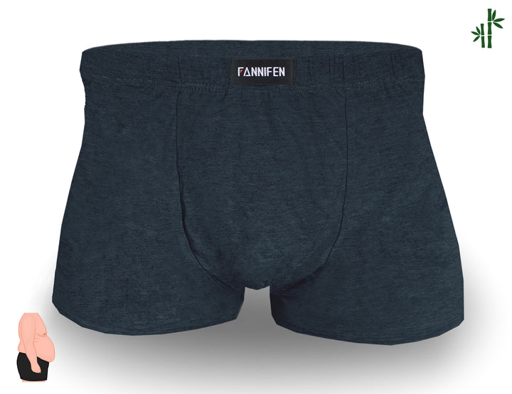 Men's loose elastic waistband soft breathable boxer shorts FM603, 4 pieces per pack