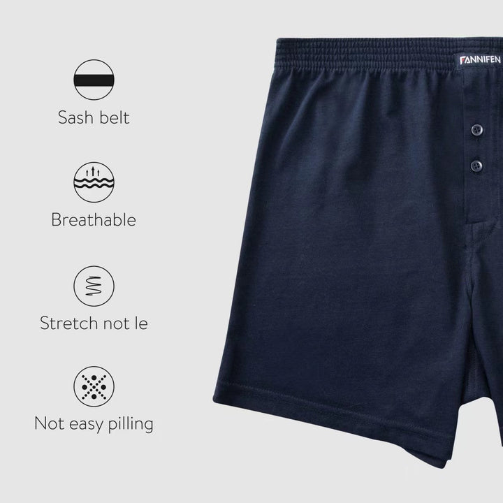 Set of men's cotton M-4XL shorts EK002-2 3pcs in a pack