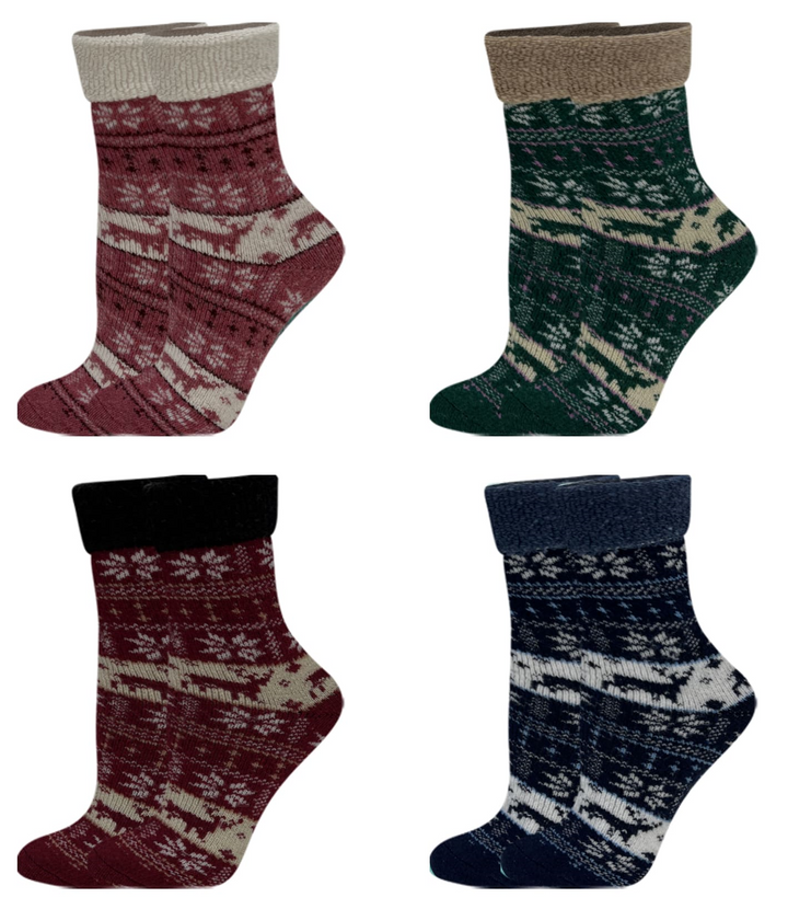 Women's wool thermal socks Sob YZ33 4 pairs