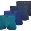 Men's solid color boxer shorts M6618 4pcs in a pack