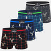 Herren-Boxershorts aus Baumwolle DEER G5116A – 4 Stück pro Packung