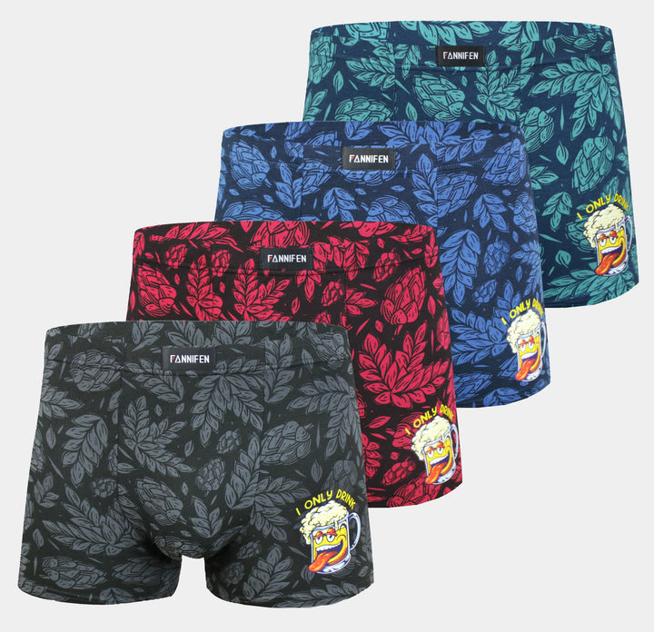 Men's cotton boxers G5129 - 4 pcs in a pack