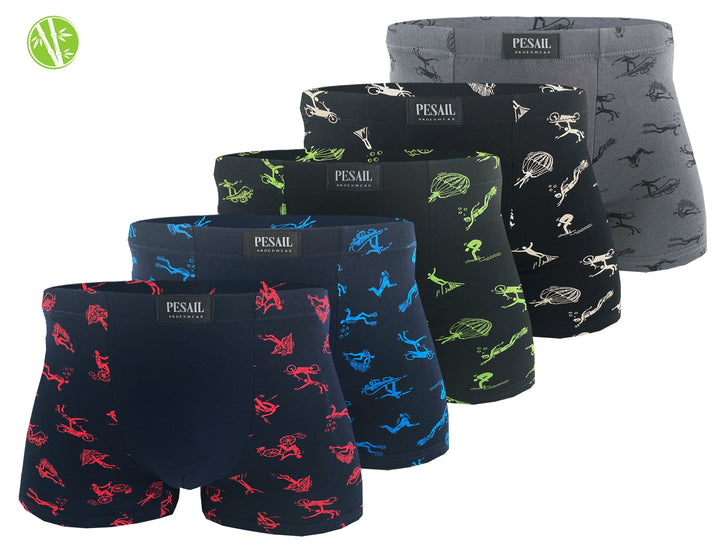 Teen bamboo boxers Skateboard UM0170 4pcs