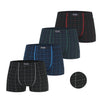 Herren Boxershorts mit lockerem, elastischem Bund, weich und atmungsaktiv FM6793, 4 Stück pro Packung