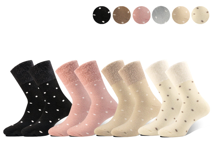 Women's thermal everyday warm high cut socks ALPACA LY1015 4 pairs
