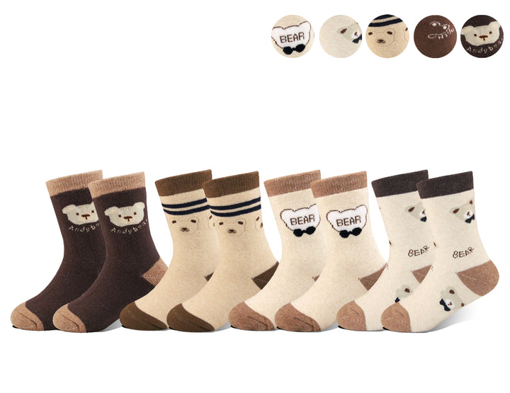 Children's thermal cotton comfortable daily socks QM507 6 pairs