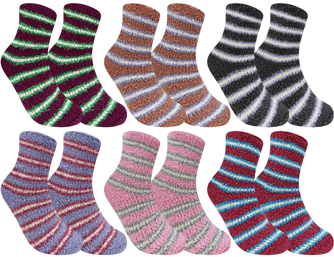 Women's furry thermal socks DW9504 4 pairs