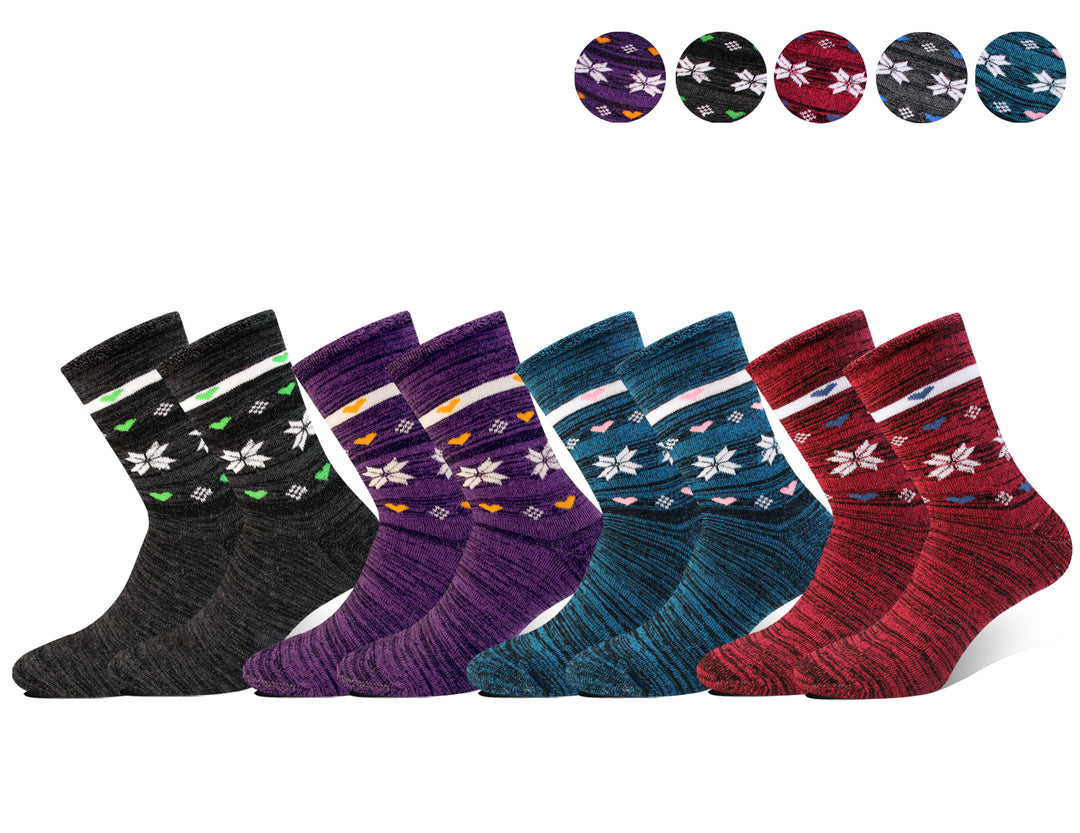 Women's thermal socks SSW055 4 pairs