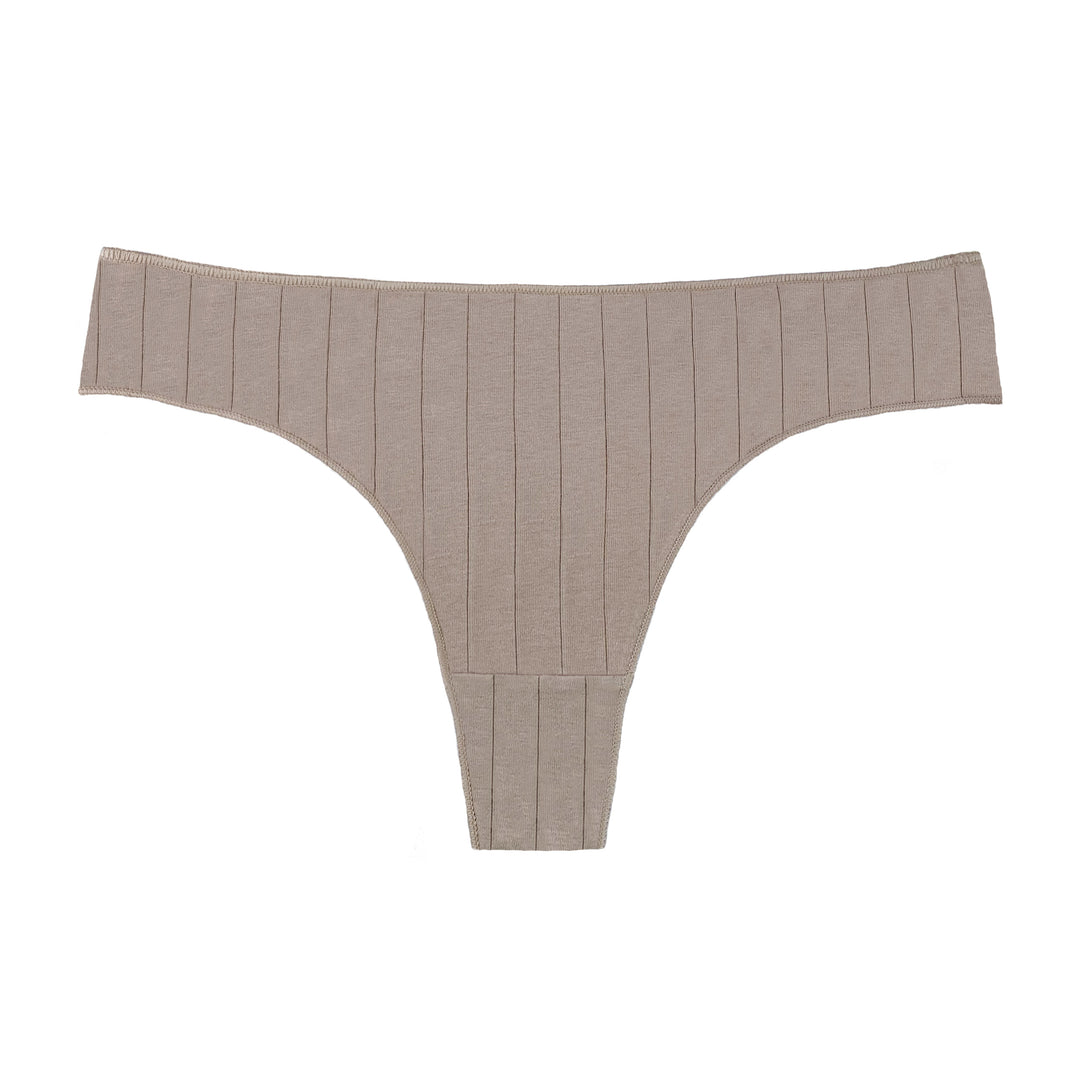 Women's single-color smooth flexible thongs CZ8028 3 pcs