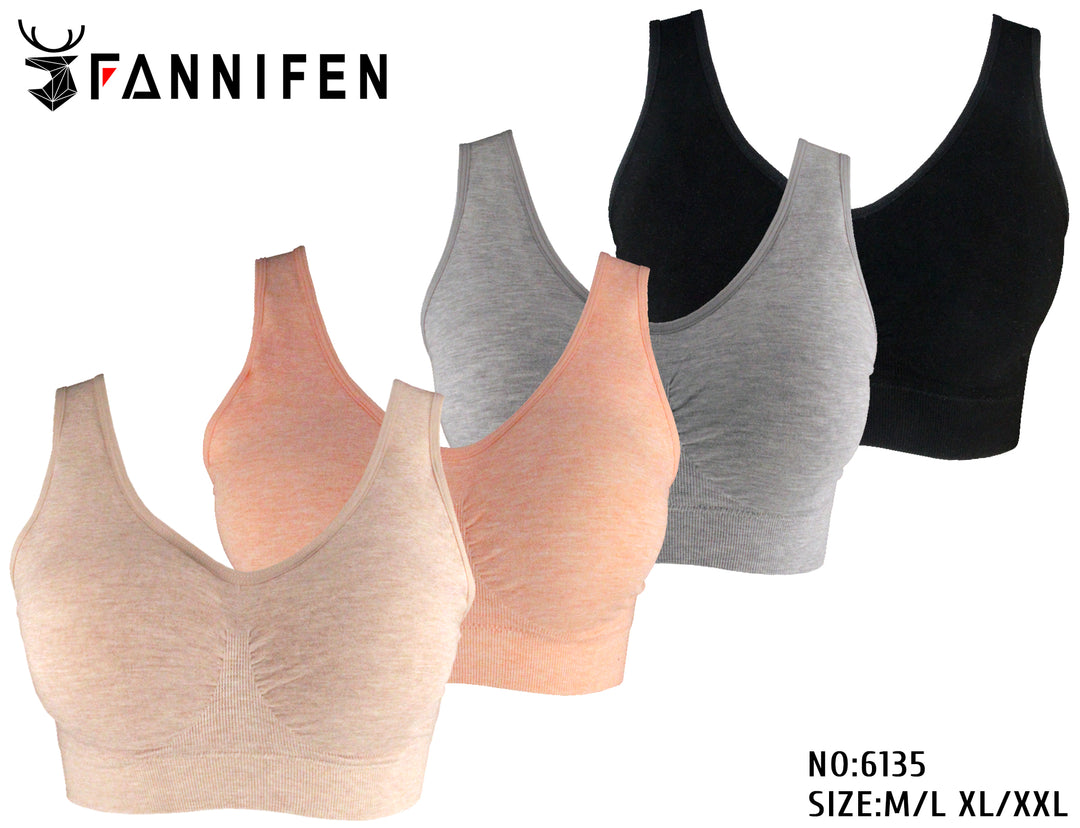 Seamless bras without underwire 6135 - 2 pieces per pack