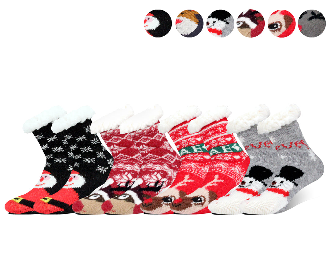 Children's Christmas thermal socks CW232 2 pairs