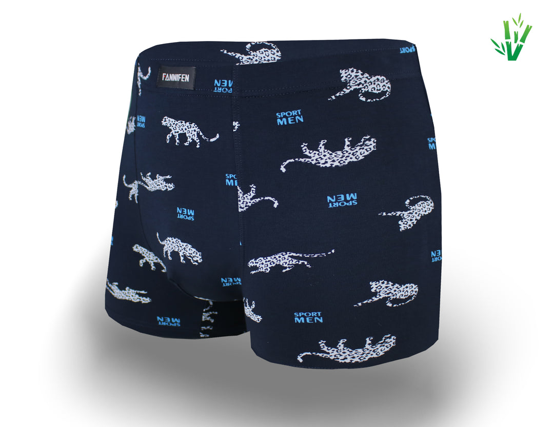 Men's bamboo boxer shorts LEOPARD M6738 4 pieces per pack