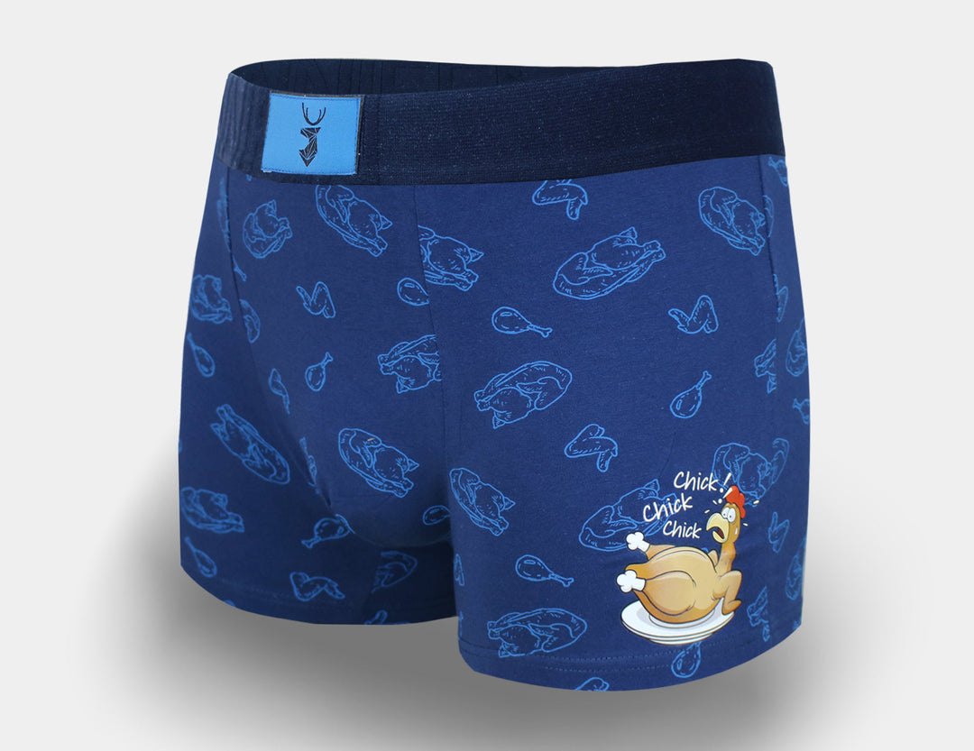 Men's cotton boxers CHICKEN G5118A - 4 pcs in a pack