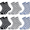 Herren Thermo-Socken mit Streifen XLFH6005, 6 Paar
