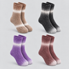 Women’s Soft & Cozy Warm Gradient Crew Socks LY822 - 4 pairs