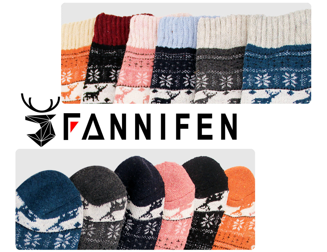 Women's wool thermal warm crew winter socks DW03 3 pairs