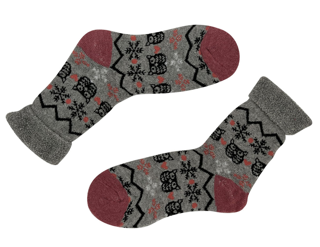 Women's woolen thermal socks YZ31 - 4 pairs