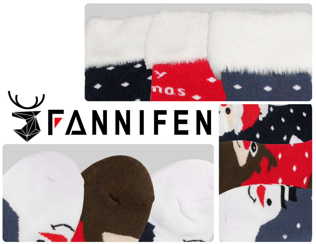 Women's thermal soft winter breathable funny socks FK8209 3 pairs per pack