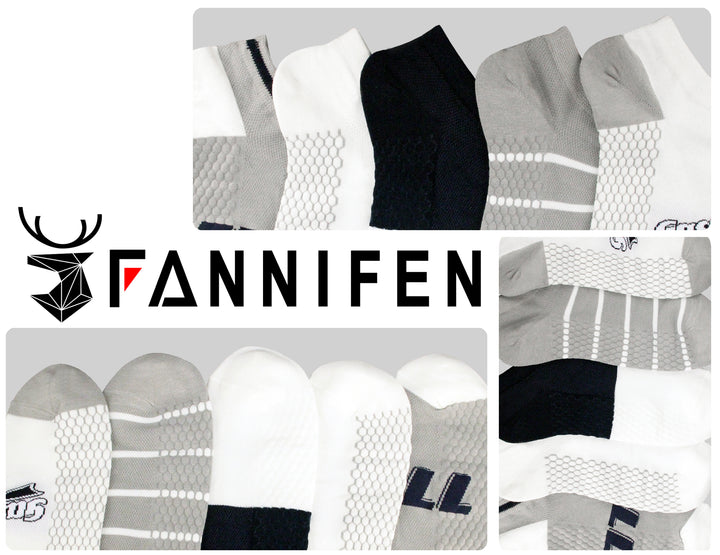 Men's ankle cotton breathable light elastic socks HCM6330 6 pairs