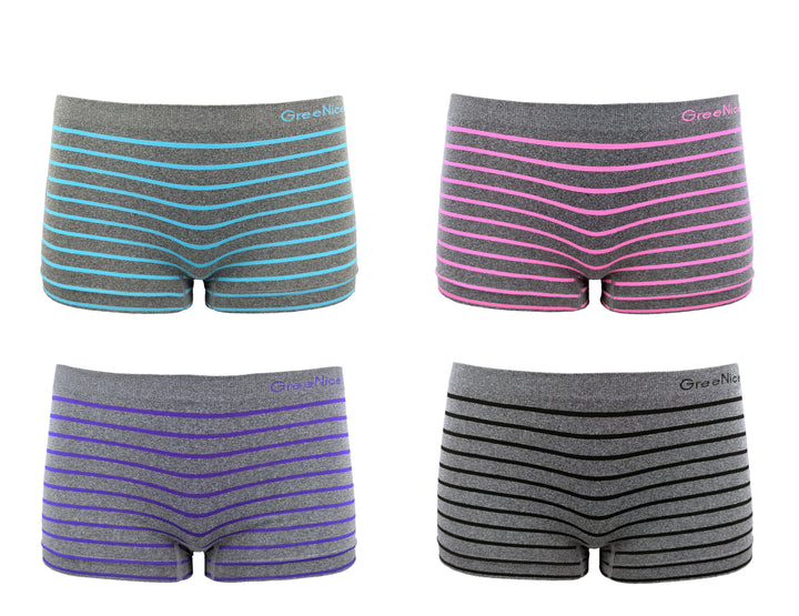 Women's seamless boxers GREE-6992 - 3 pieces in a pack