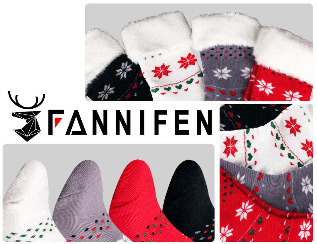 Women's thermal fur trim soft comfortable winter design socks FK8203 3 pairs per pack