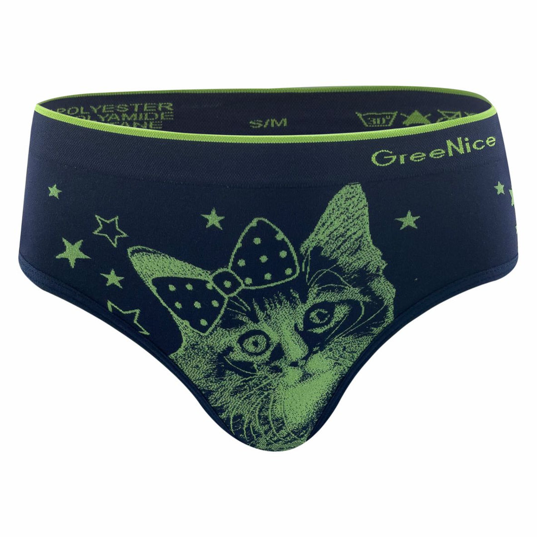 Seamless panties Cats GREE-3944 - 3 pcs in a pack