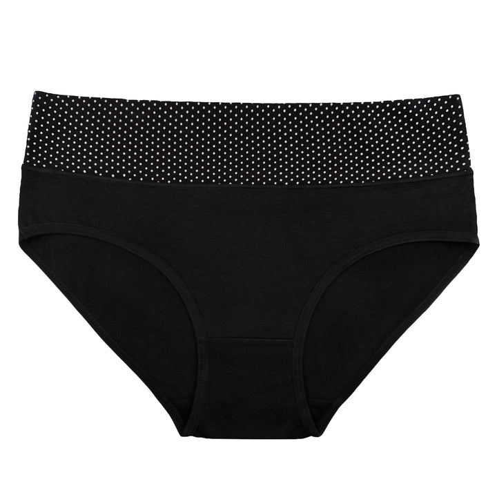 Women's Cotton Smooth Elasic Breathable Classic panties DOTS PE1002 - 3 pieces in a pack